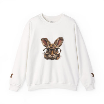 Bunny With Glasses Crewneck Sweatshirt