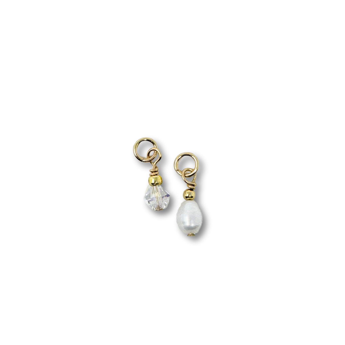 Loc Jewelry - Swarovski Crystal Drops - Clear/Pearl