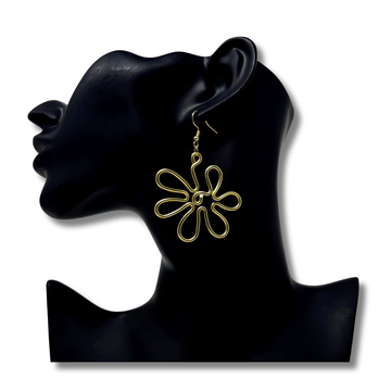Ear Abstract -Gold Flower
